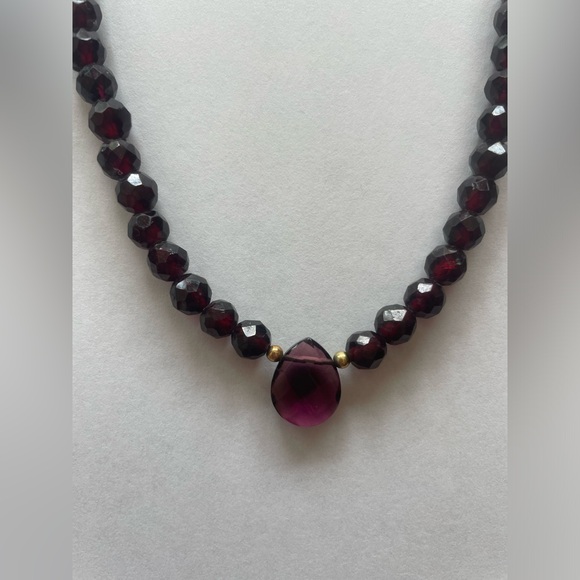 Real Ruby Gemstone Necklace - Picture 3 of 4